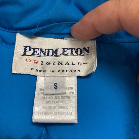 Pendleton Originals Women’s Bright Blue Vest quilted pocketszipper S working - Picture 10 of 13
